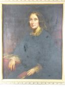 LATE 19th CENTURY ENGLISH SCHOOL oil on canvas laid on board - portrait of a seated Victorian