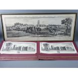 A BLACK & WHITE PRINT BY SAMUEL & NATHANIEL BUCK - 'The South View of Wrexham in the County of