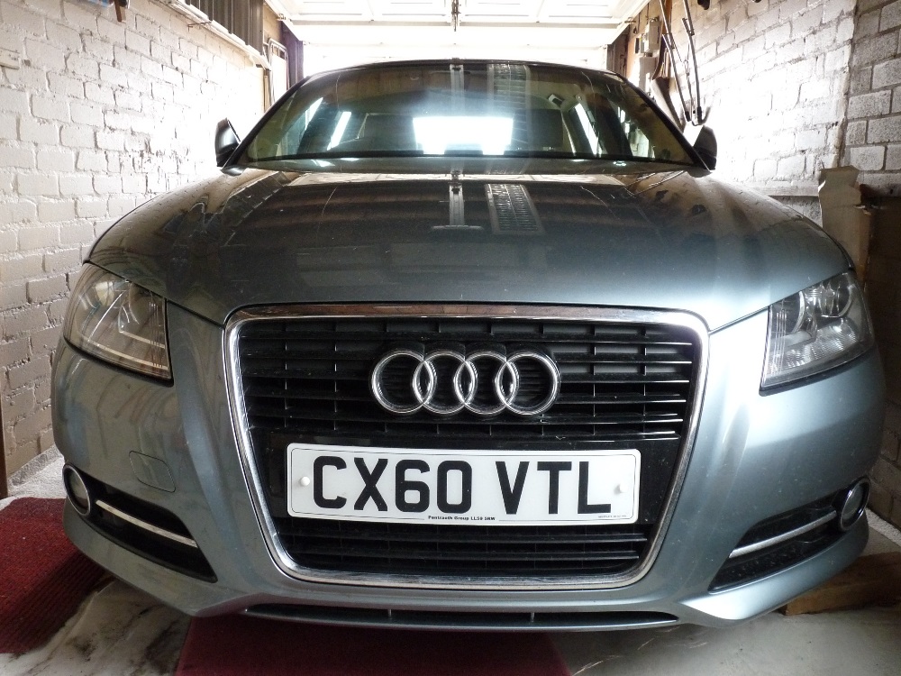 AN AUDI A3 SE 158 TFSI S-A FIVE DOOR HATCHBACK CAR, 1800cc, petrol, registration number CX60 VTL,