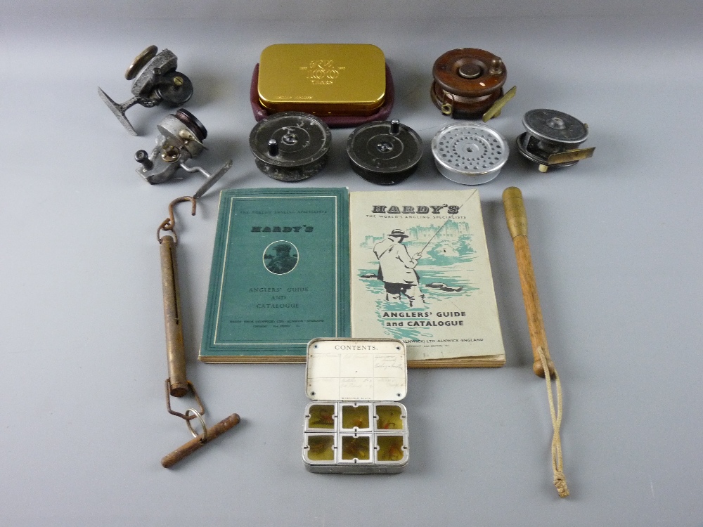 A QUANTITY OF HARDY BROS ETC FLY FISHING GEAR to include an Altex No. 1 Mark IV reel, a Helical