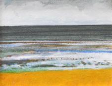 GEORGE LITTLE acrylic on board - entitled verso 'Study / Seascape (Grey)' signed verso and dated