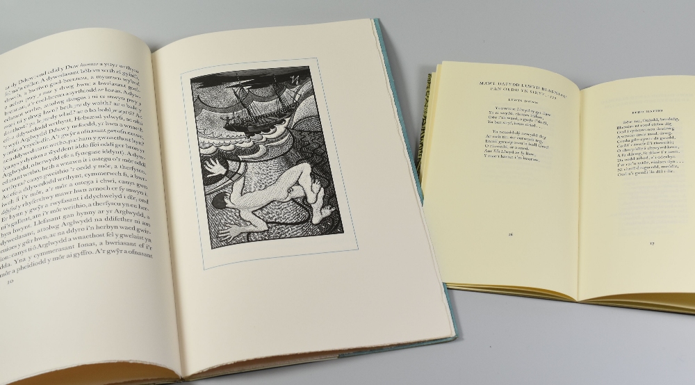 TWO GREGYNOG PAPERBACK VOLUMES being 'Cerddi Gregynog Poems 1450-1650' 1979 and limited edition ( - Image 2 of 2