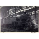 IFOR PRITCHARD limited edition (79/750) print - tank engine 42458 awaiting departure from a