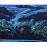 SIMON DORRELL oil on panel - landscape entitled verso 'Bryan's Ground, The Clatter Brook Valley
