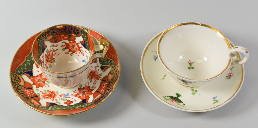 A SWANSEA PORCELAIN JAPAN PATTERN CUP & SAUCER, circa 1815, red stencilled SWANSEA mark to base of - Image 3 of 3