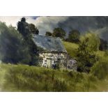 KEITH ANDREW watercolour - Old Anglesey semi ruined cottage, signed and dated 1982, 50 x 70cms