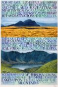 JONAH JONES screenless lithograph limited edition (25/350) print - entitled 'Llyn Cau and Cader