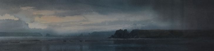 NAOMI TYDEMAN limited edition (131/400) coloured print - entitled verso 'Giltar and Caldey Roads',