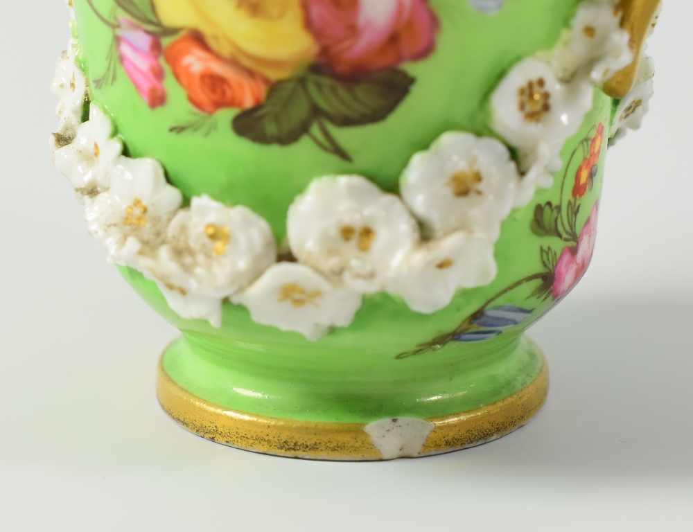 A RARE NANTGARW PORCELAIN CABINET CUP & STAND, circa 1818-20, of slightly flared u-shape in - Image 2 of 2