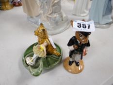 A Royal Doulton Bunnykins 'School Master' and a Wade cigar dish etc