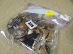 A bag of costume jewellery etc