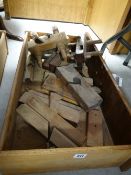 A box of carpentry planes