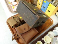 Three photographic items including vintage cameras