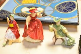 Three Royal Doulton figurines, 'Sally', 'Buttercup' & 'Ascot'