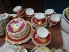 A quantity of antique tea ware