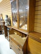 A vintage bureau bookcase (distressed)