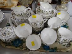 A quantity of Wedgwood floral tea ware