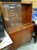 A retro bookcase bureau pull-out desk mechanism