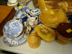 A parcel of china including Royal Worcester, Masons, Spode and including a good Copeland Spode