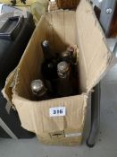 A box of old bottles