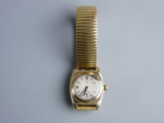 A GENT'S GOLD ROLEX OYSTER WRISTWATCH with circular dial and sweep seconds dial, no. 30290, 52