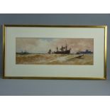 THOMAS BUSH HARDY watercolour - threemaster and other shipping possibly off Dover, signed and