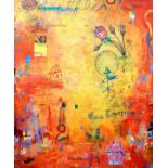 ANDREW SAFTEL (American b.1959) acrylic print on canvas - abstract, 150 x 120cms