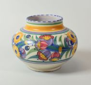 A CARTER STABLER ADAMS LTD POOLE VASE early twentieth century and typically decorated by Marjorie