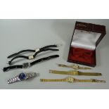 THREE LADIES ROTARY WRISTWATCHES & FOUR FURTHER WATCHES includes on Rotary box