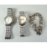 TWO GENTS ACCURIST WRISTWATCHES etc