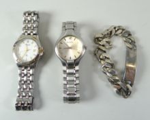 TWO GENTS ACCURIST WRISTWATCHES etc