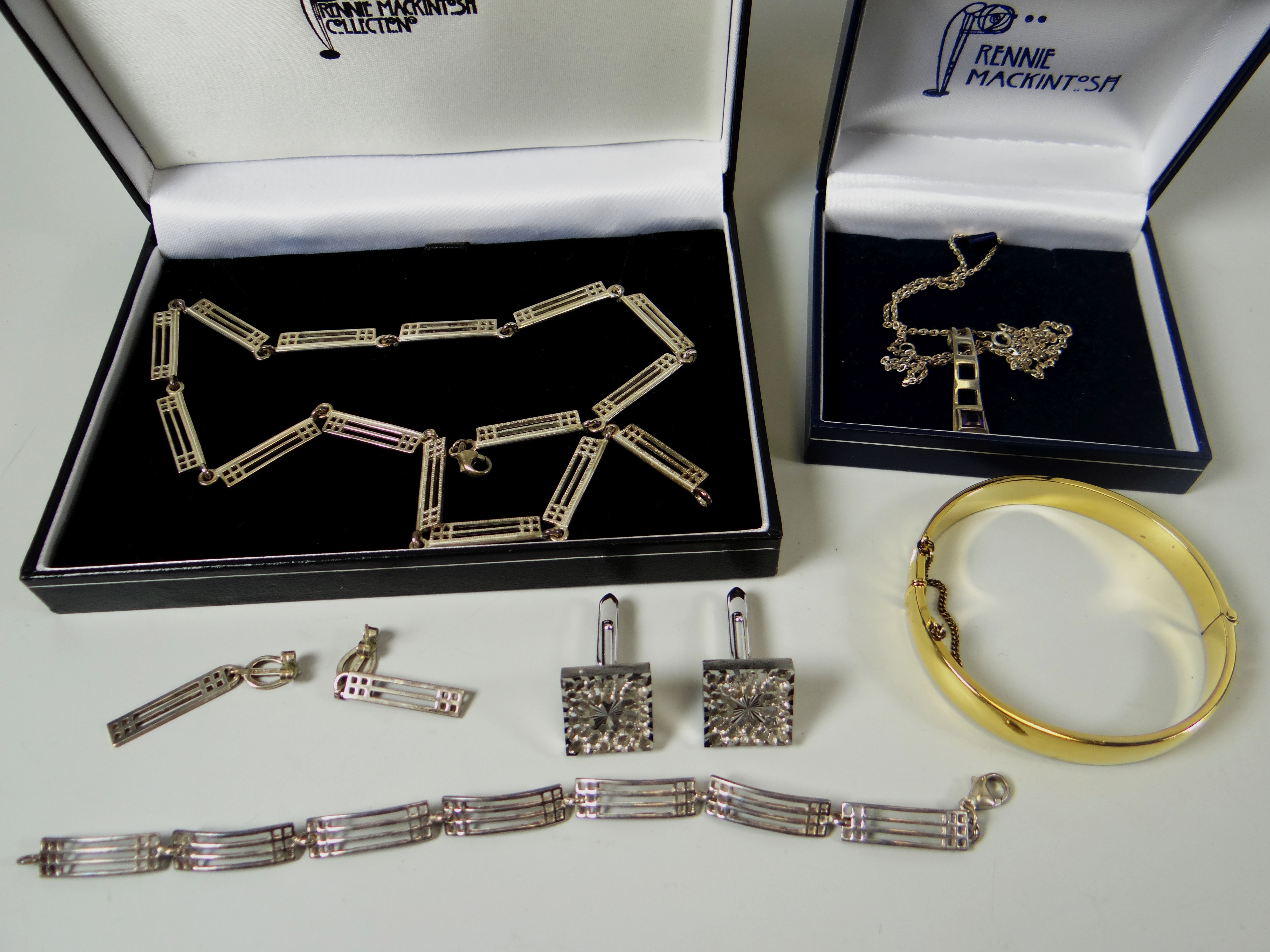 BOXED RENNIE MACKINTOSH COLLECTION JEWELLERY and assorted jewellery items etc