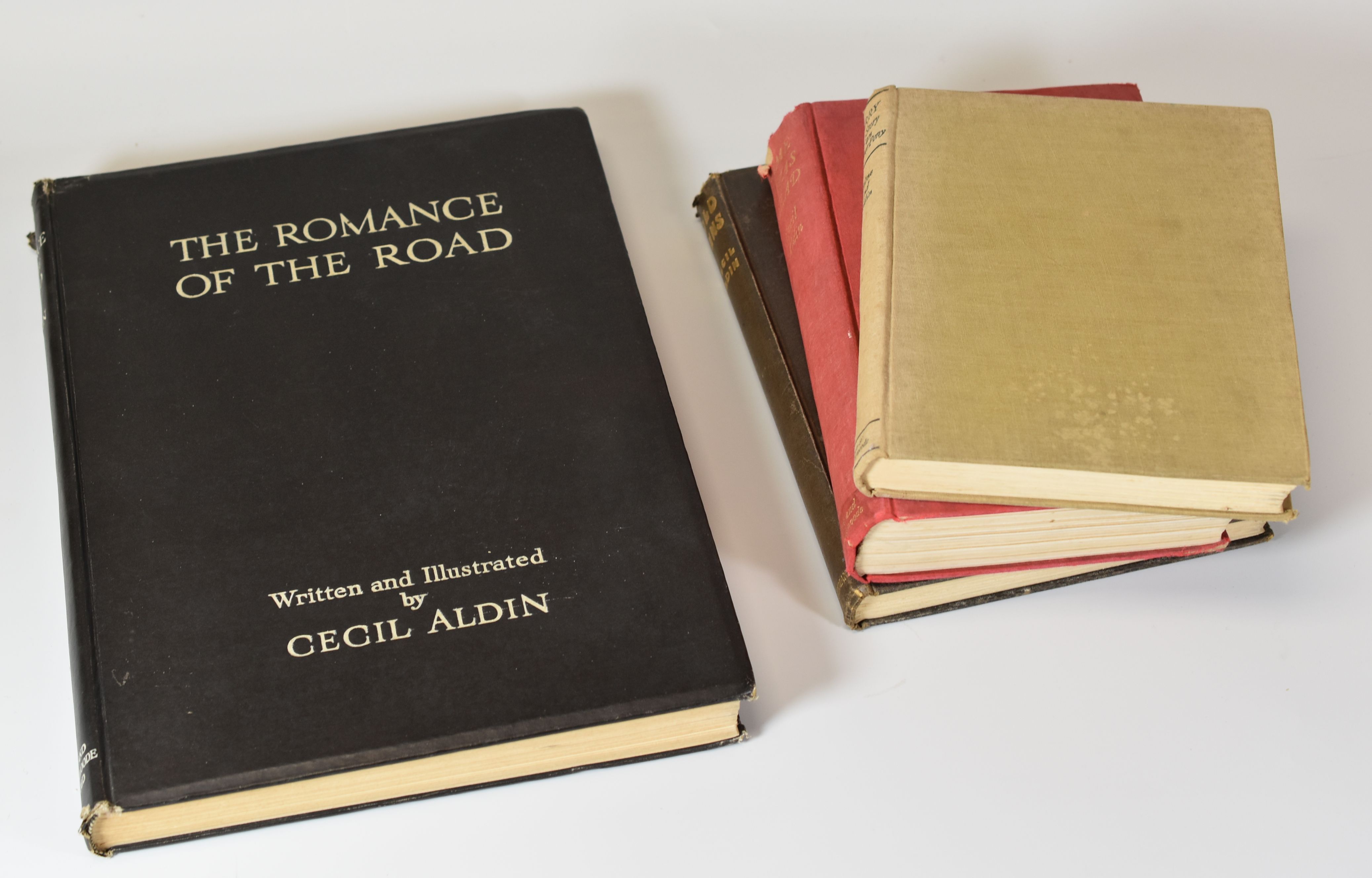 FOUR CECIL ALDIN BOOKS 'Old Inns', 'The Romance of the Road', 'Time I was Dead' and 'Jerry - The