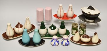 A QUANTITY OF CARLTONWARE CRUETS ETC mainly 1970s and earlier designs