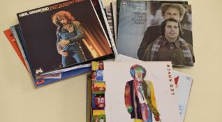 A QUANTITY OF VINYL RECORD ALBUMS by mainly popular late twentieth century artists including Michael