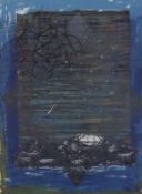 HAMLYN DAVIES mixed media - entitled verso 'Lattice / Shooting Star', signed and dated verso 1981,