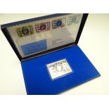 A POST OFFICE COMMEMORATIVE SILVER STAMP INGOT for QEII Silver Jubilee (cased), 2.3ozs