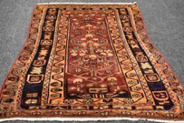 HANDWOVEN PERSIAN HAMADAN VILLAGE RUG 220 x 157cms