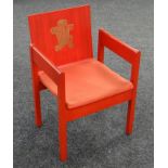 AN INVESTITURE CHAIR an icon of design being the 1969 Prince of Wales Investiture chair by Lord