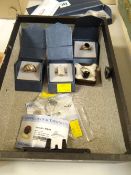 A parcel of Gems TV rings, some with certificates etc