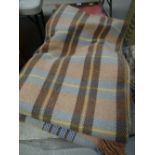 A chequered Welsh blanket