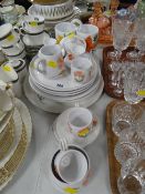 A quantity of continental pottery breakfast-ware