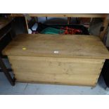 A Danish oak reproduction sea chest