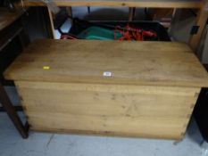 A Danish oak reproduction sea chest