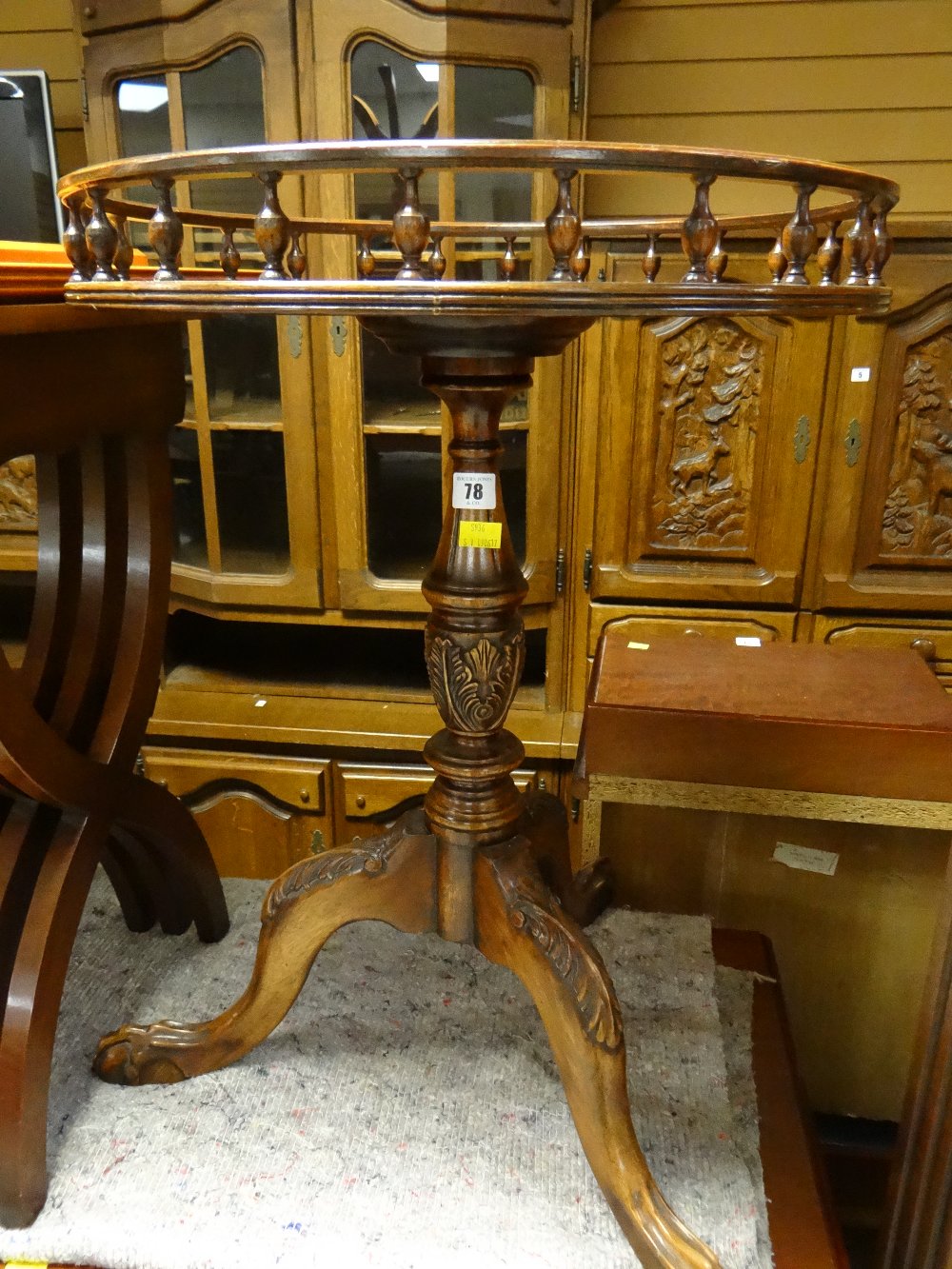 A Bevan Funnell 'Reprodux' gallery table in mahogany