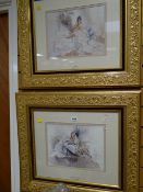 Six framed prints after Gordon King