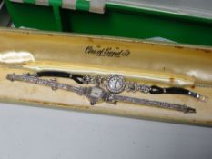 Two vintage marcasite ladies' cocktail watches