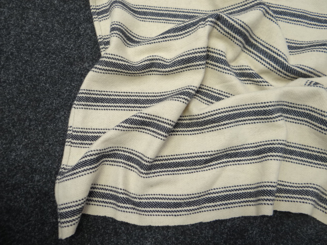 An early striped traditional Welsh blanket - Image 2 of 7