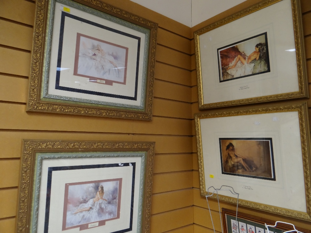 Six framed prints after Gordon King - Image 2 of 2