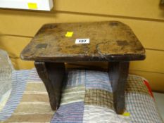 A charming primitive nineteenth century stool